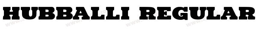 Hubballi Regular字体转换